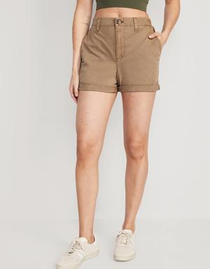 Old Navy High-Waisted OGC Pull-On Chino Shorts -- 3.5-inch inseam beige