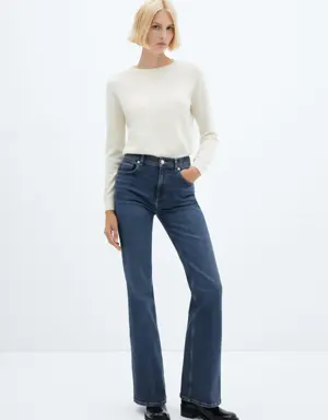 Medium-rise flared jeans 