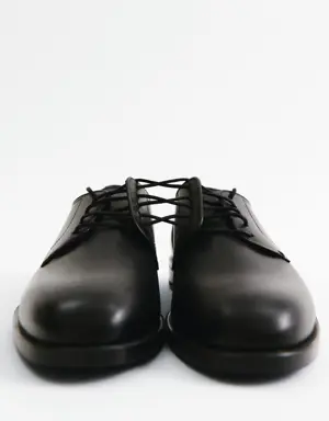Mango Leather suit shoes