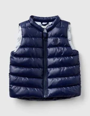 padded vest in technical fabric