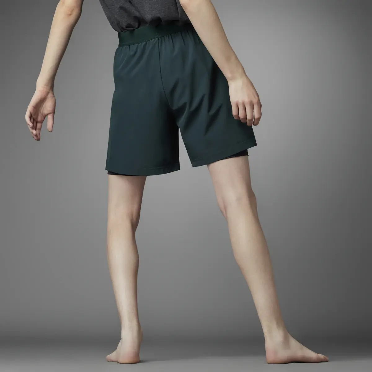 Adidas Authentic Balance Yoga 2-in-1 Shorts. 2