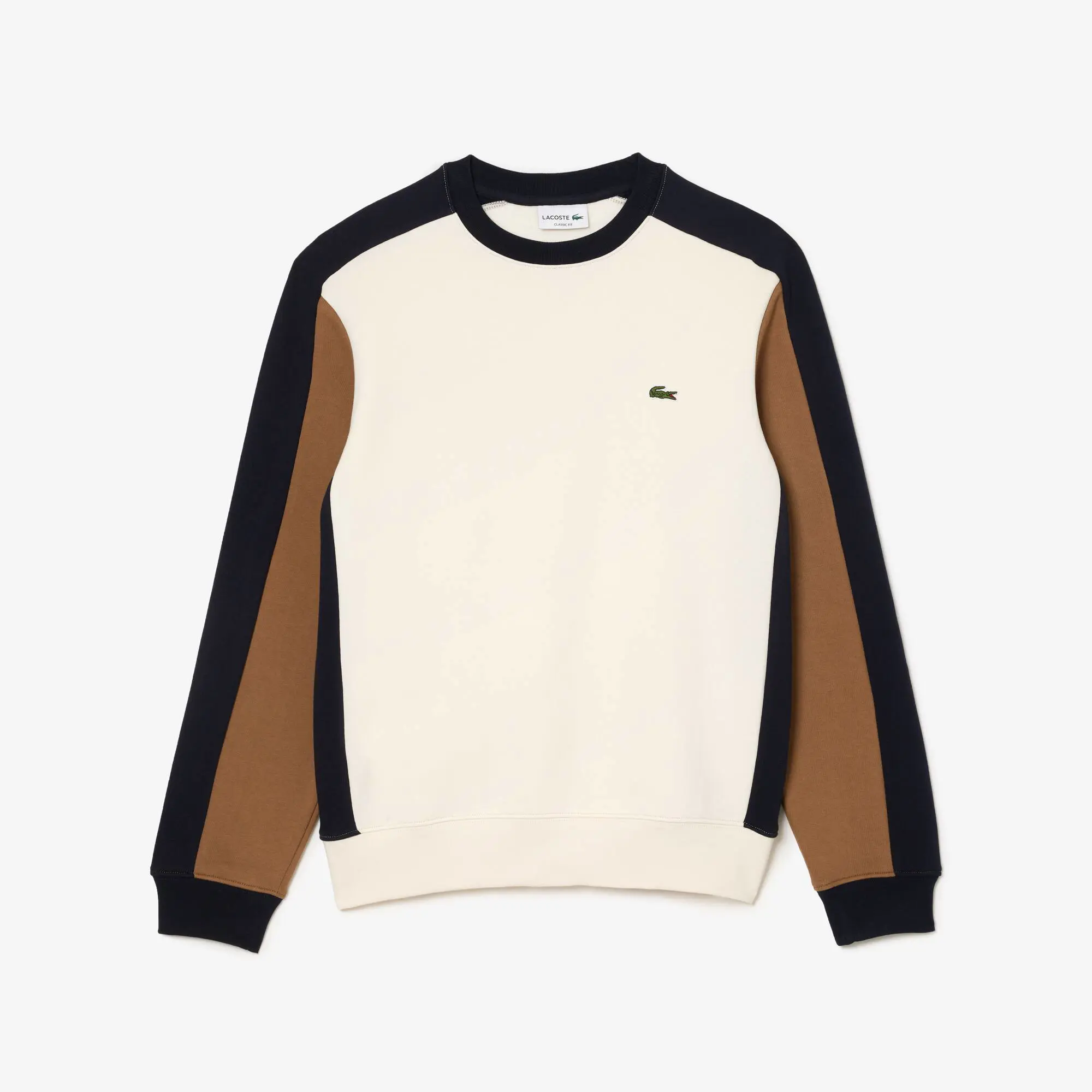 Lacoste Brushed Fleece Colourblock Jogger Sweatshirt. 2