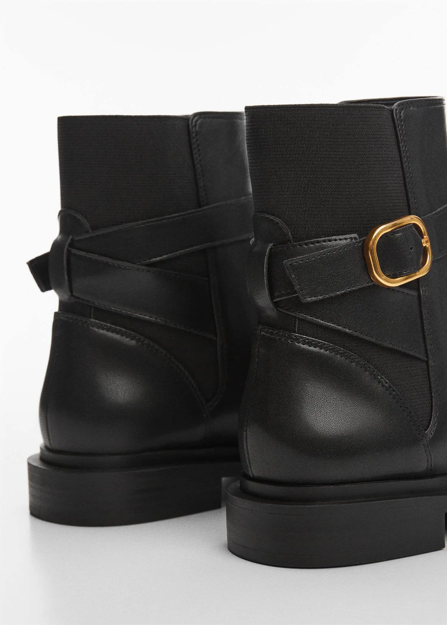 Mango Ankle boots with elastic panel and buckle. 3