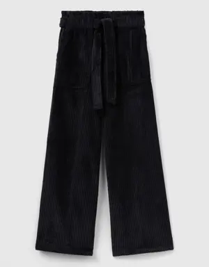 corduroy palazzo trousers