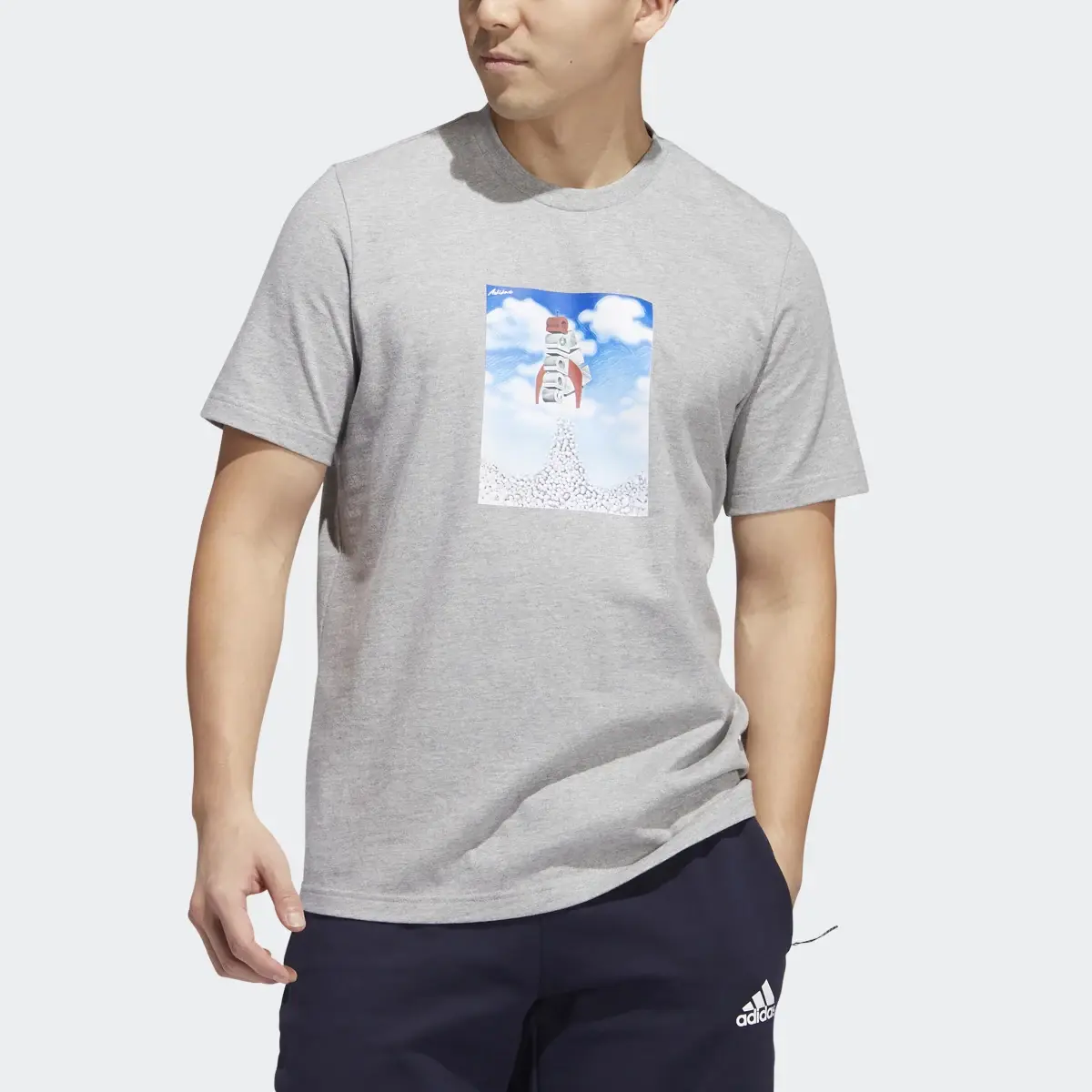 Adidas BOOST Rocket Graphic T-Shirt. 1