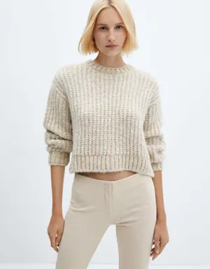 Thick knit lurex jumper