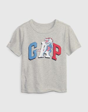 Gap Toddler 100% Organic Cotton Mix and Match Graphic T-Shirt gray