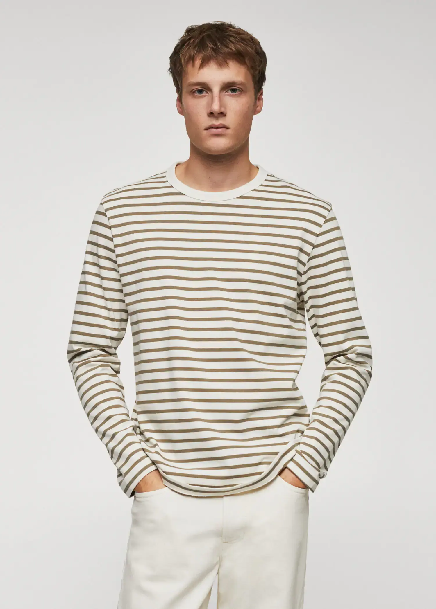 Mango Striped long sleeves t-shirt. 1