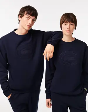 Lacoste x Sporty & Rich Sweatshirt mit Stickerei