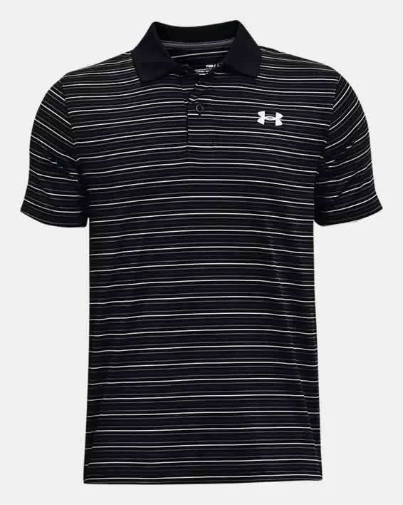 Under Armour Boys' UA Performance Polo Stripe. 1