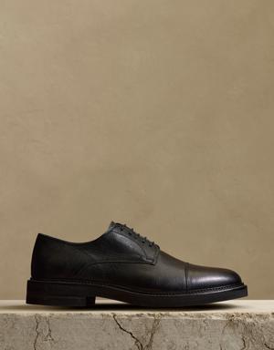 Banana Republic Mesi Cap-Toe Derby Dress Shoe black