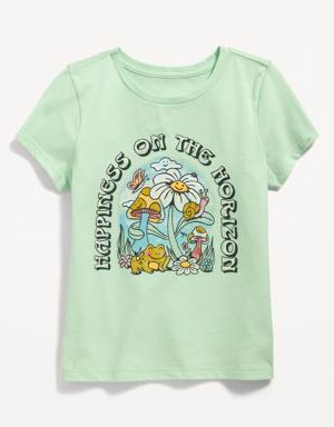 Old Navy Short-Sleeve Graphic T-Shirt for Girls green