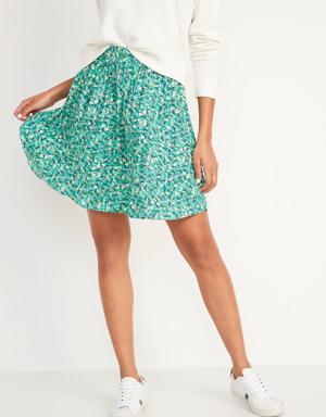 Old Navy Floral-Print A-Line Mini Skirt for Women multi
