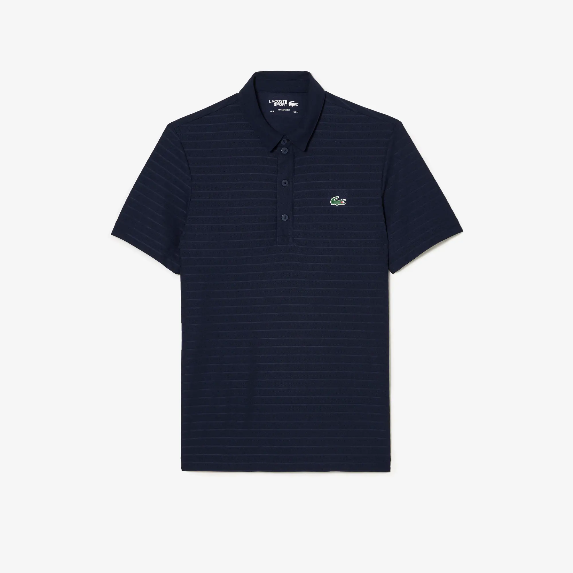 Lacoste Men's SPORT Textured Breathable Golf Polo. 2