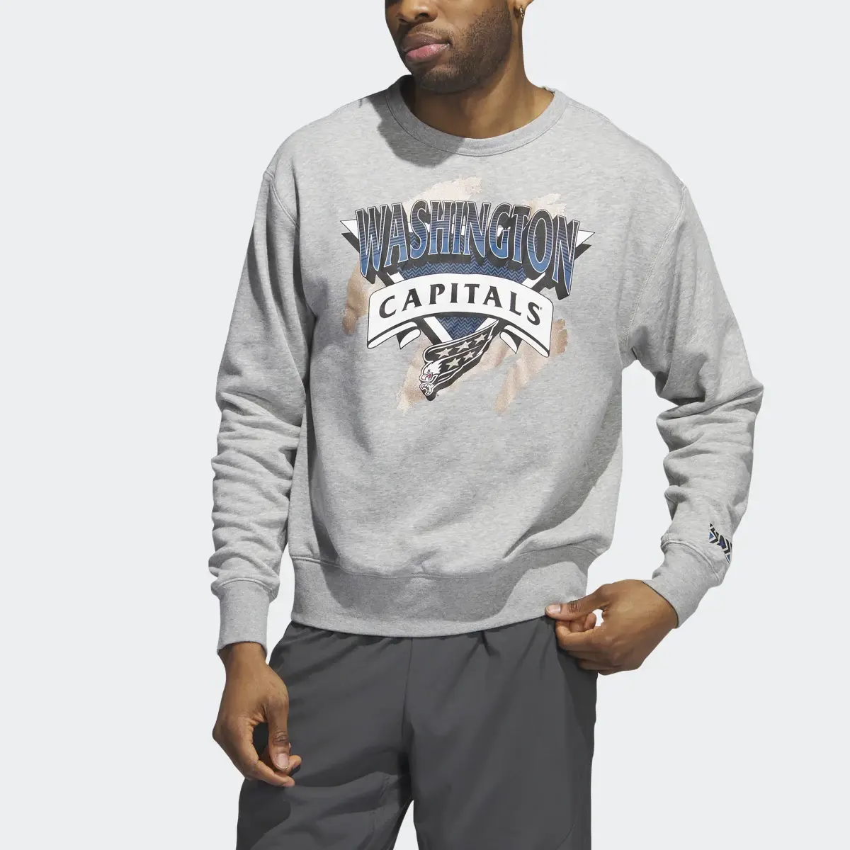Adidas Capitals Vintage Crew Sweatshirt. 1