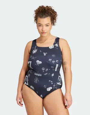 Brand Love Franchise Swimsuit (Plus Size)