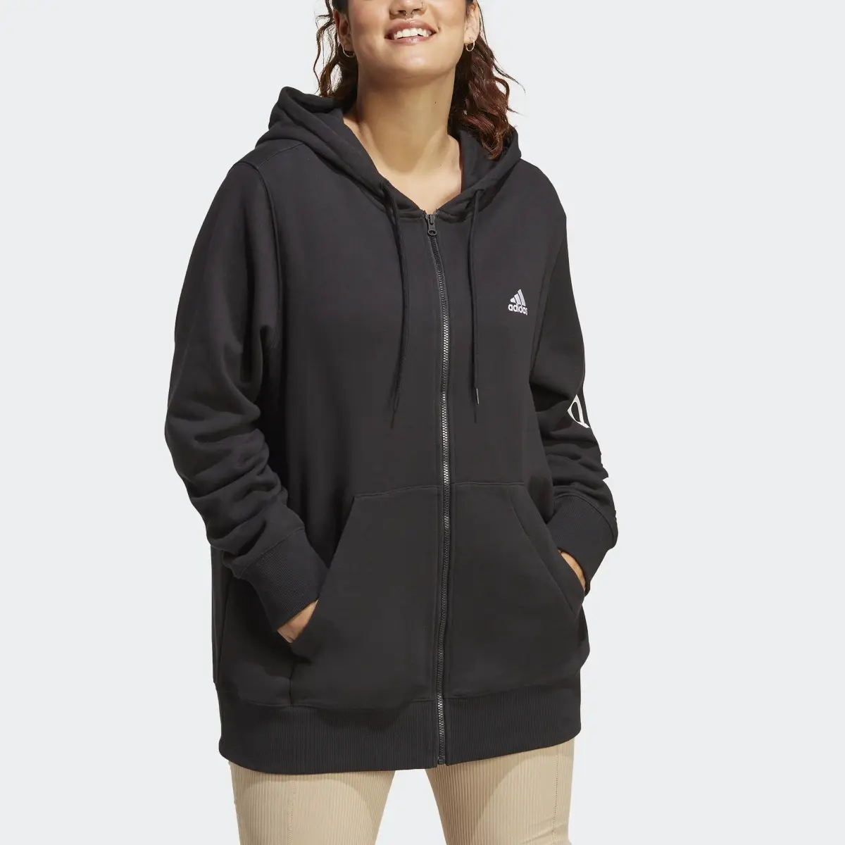 Adidas Casaco com Capuz em Moletão Essentials (Plus Size). 1