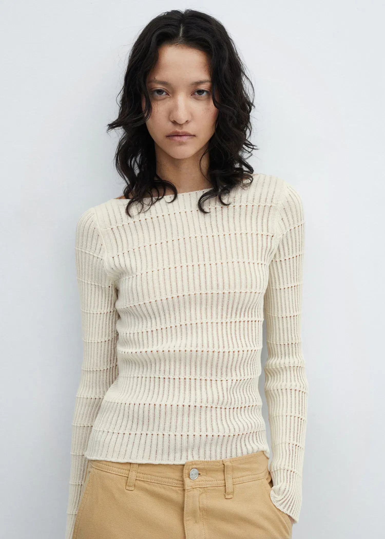 Mango Jersey knitted jumper. 1