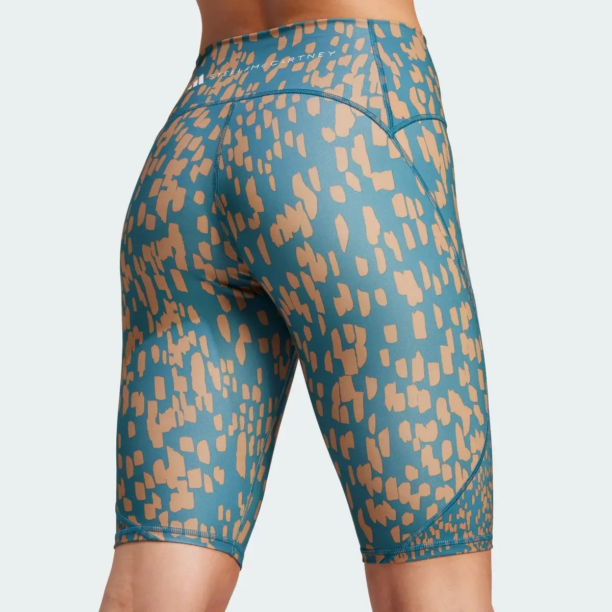 Adidas by Stella McCartney TruePurpose Optime Training Printed Bike Leggings. 2