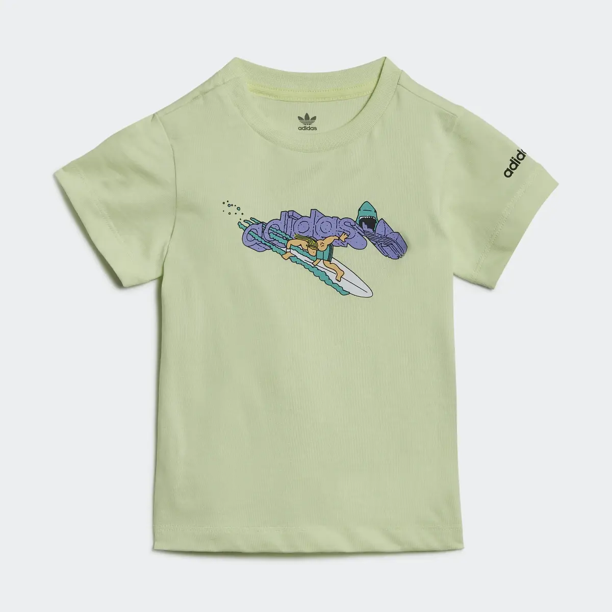 Adidas Graphic Stoked Beach T-Shirt. 2