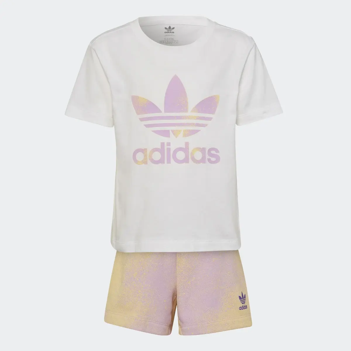 Adidas Graphic Logo Shorts and Tee Set. 1