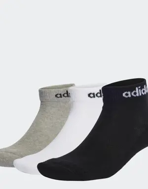 Adidas Linear Ankle Cushioned Socks 3 Pairs