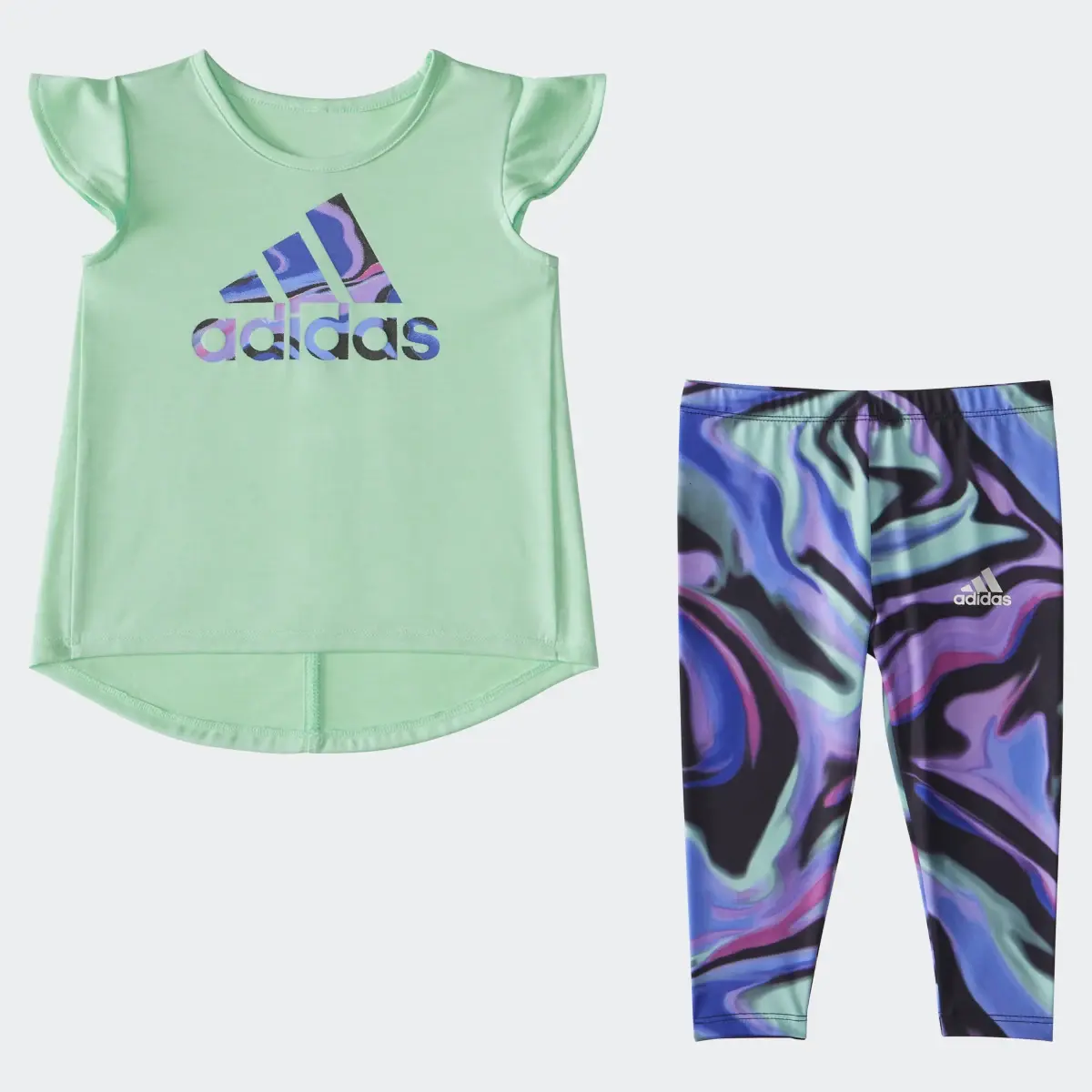 Adidas IG MEL TEE AOP TIGHT SET. 1