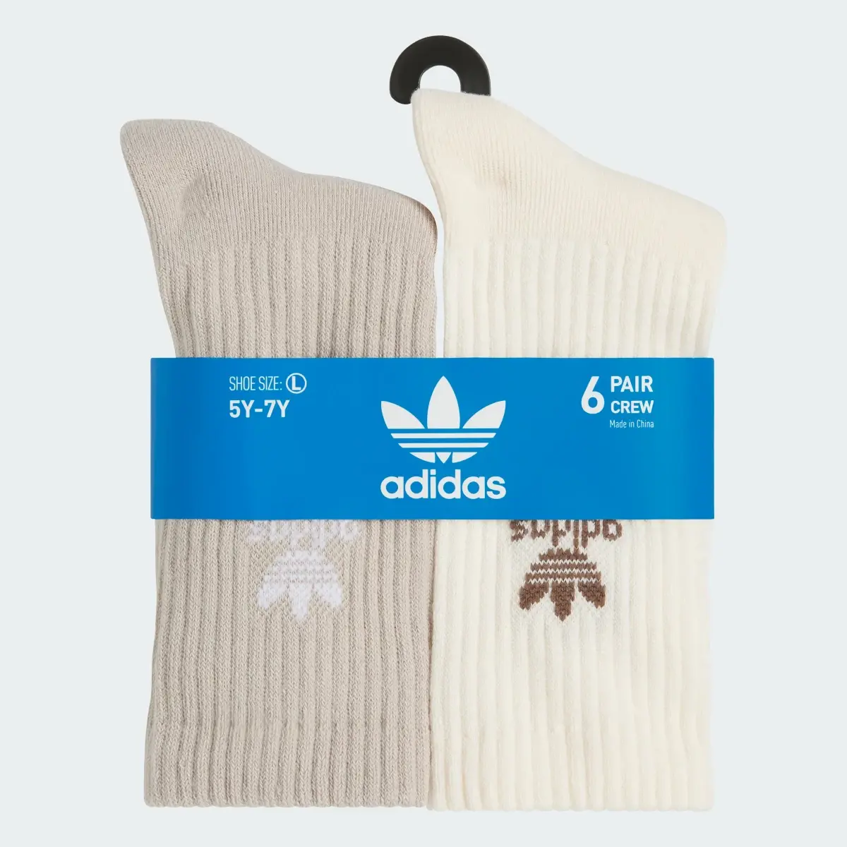 Adidas Trefoil Crew Socks 6 Pairs. 3