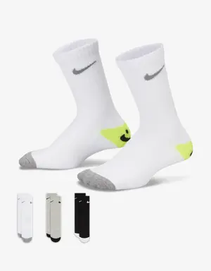 Smiley Crew Socks (6 pares)