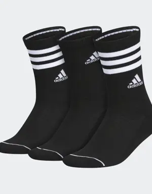 Cushioned 3-Stripes Crew Socks 3-Pack