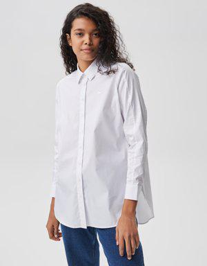 Kadın Regular Fit Beyaz Gömlek