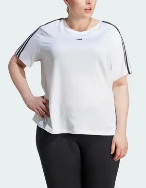 Adidas T-shirt d'entraînement à 3 bandes AEROREADY Essentials (Grandes tailles)