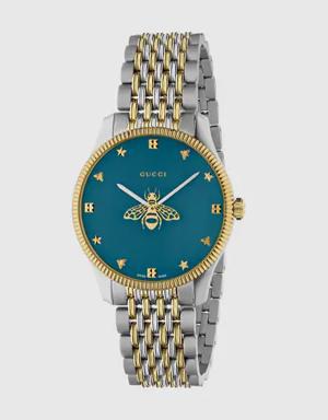 G-Timeless watch with bee, 36 mm