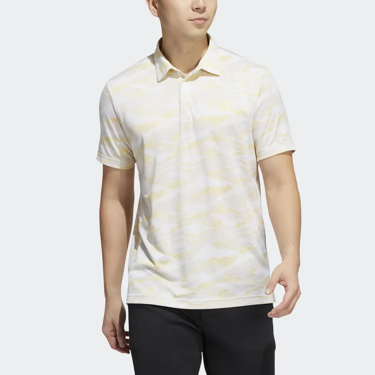 Adidas Horizon-Print Polo Shirt. 1