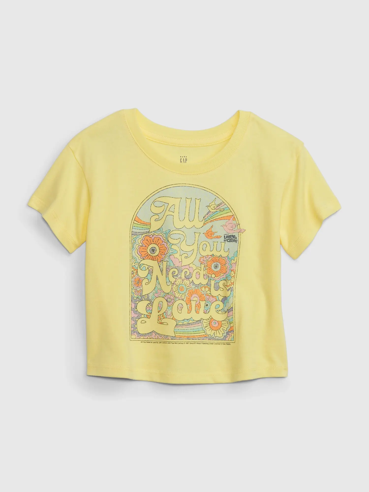 Gap Toddler Graphic T-Shirt yellow. 1