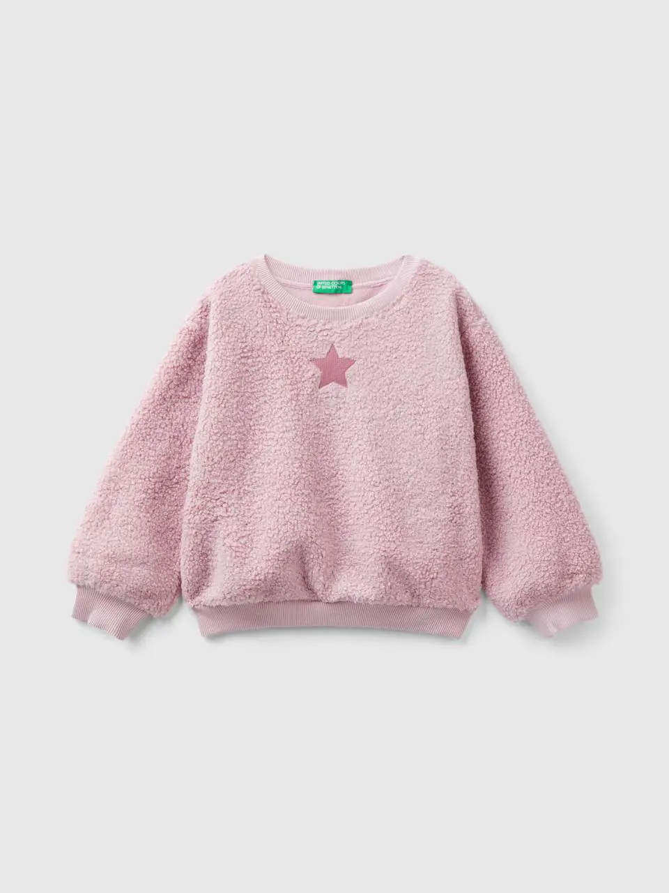 Benetton pullover teddy effect sweatshirt. 1