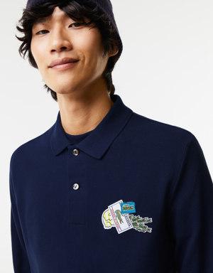 Polo homme Lacoste Holiday manches longues avec badge crocodile