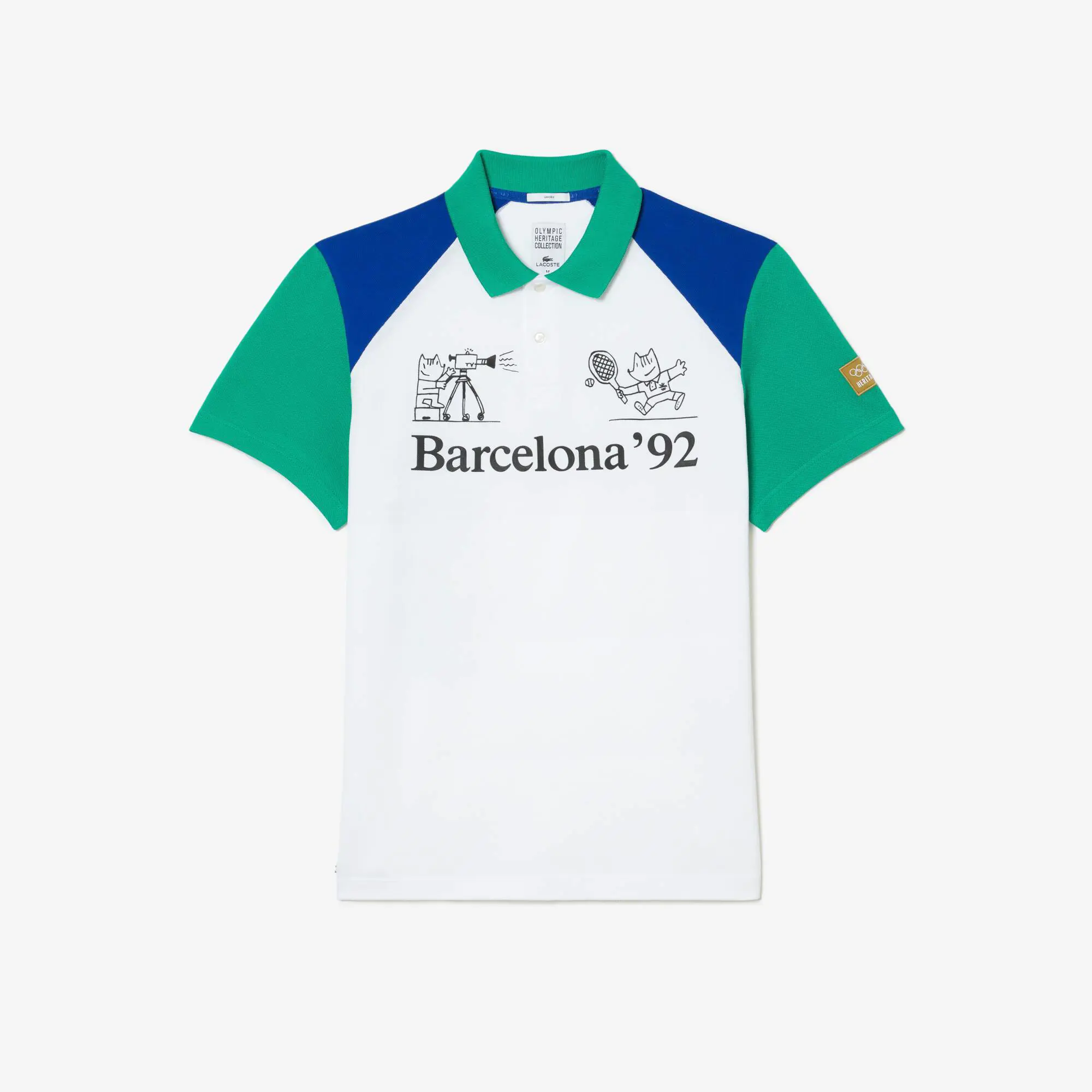 Lacoste Unisex Lacoste Sport Barcelona Olympics Heritage Polo Shirt. 2