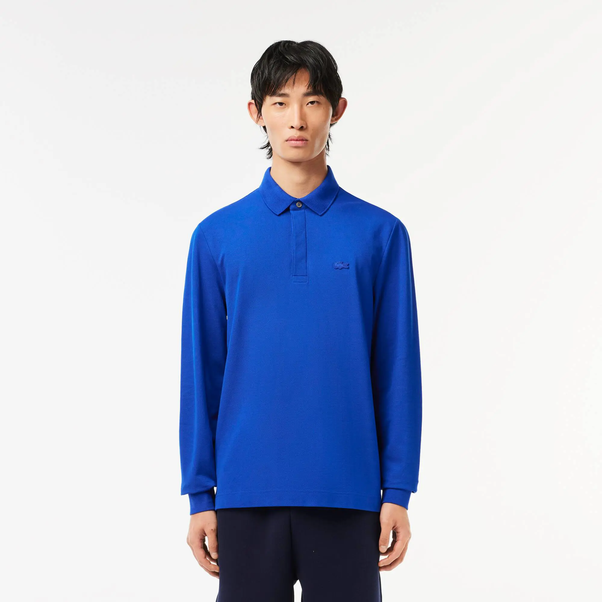 Lacoste Smart Paris long sleeve stretch cotton Polo Shirt. 1