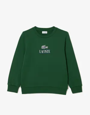 Cotton Sweatshirt with Iconic Print