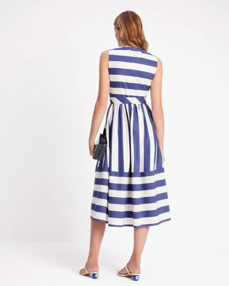 Kate Spade Awning Stripe Tie-waist Dress. 3