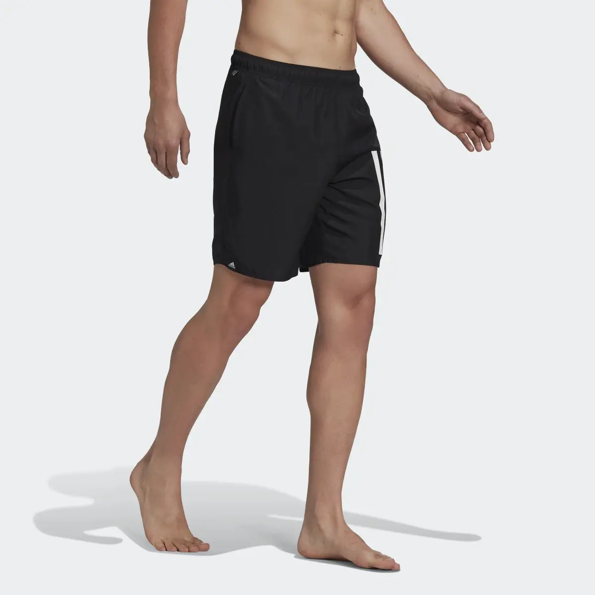 Adidas Classic Length 3-Stripes Swim Shorts. 3