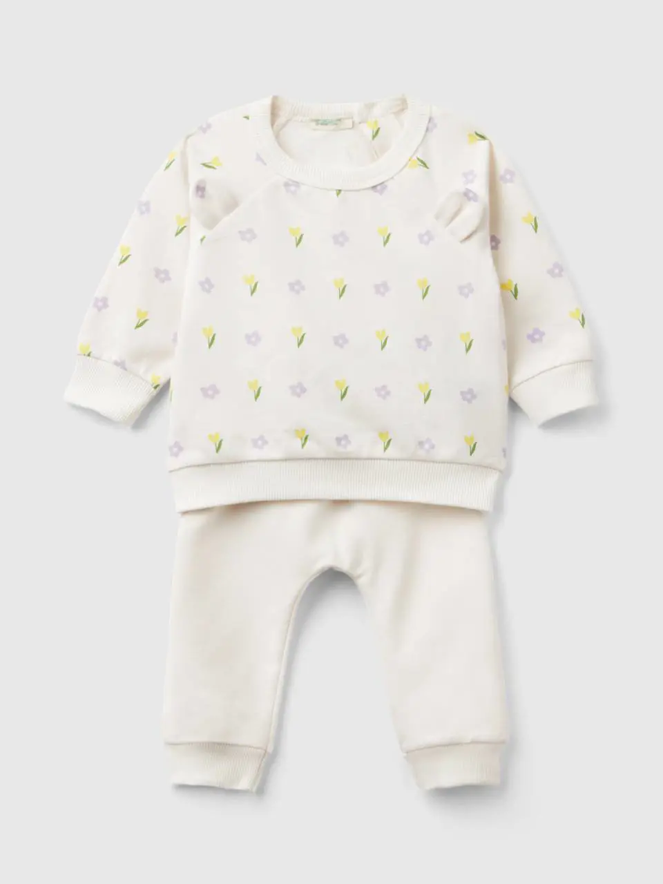 Benetton sweat set in organic stretch cotton. 1