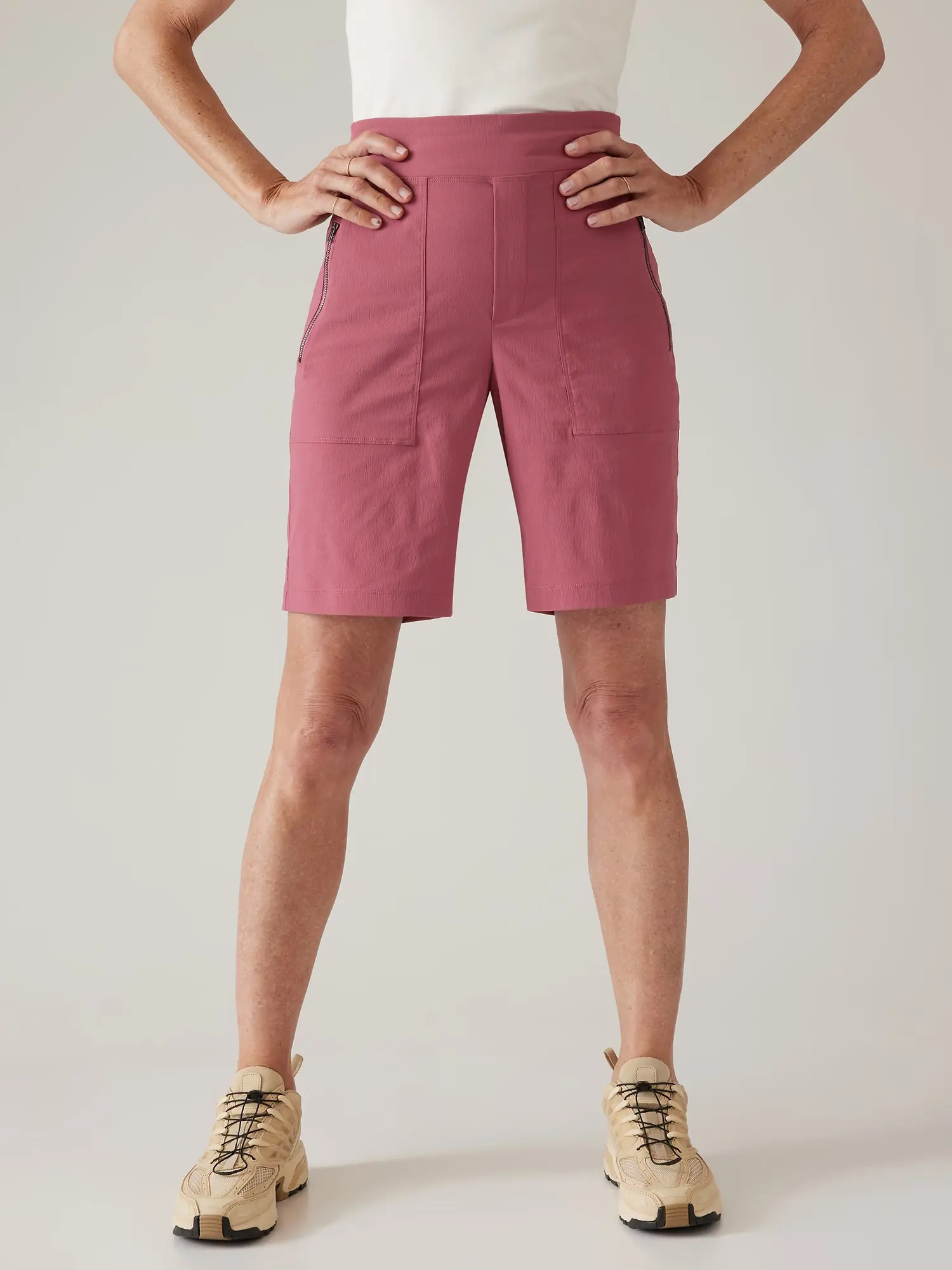 Athleta Trekkie North Bermuda Short pink. 1