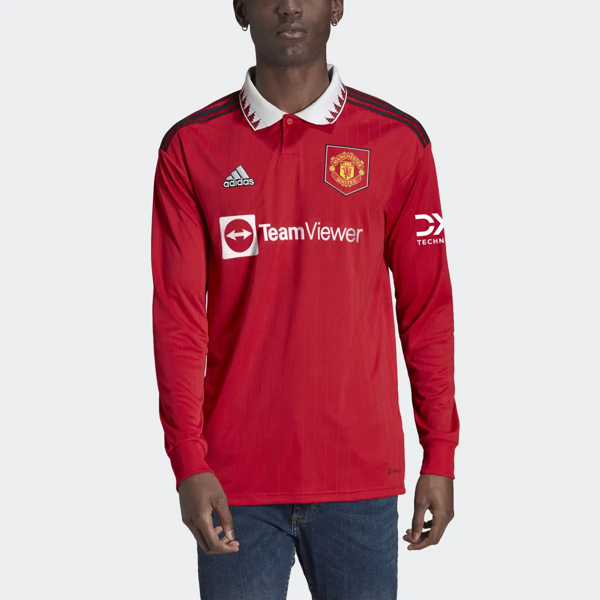 Adidas Manchester United 22/23 Long Sleeve Home Jersey. 1