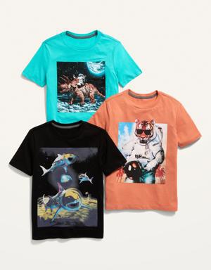 Old Navy Gender-Neutral Graphic T-Shirt 3-Pack for Kids multi