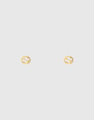Interlocking G 18k gold earrings