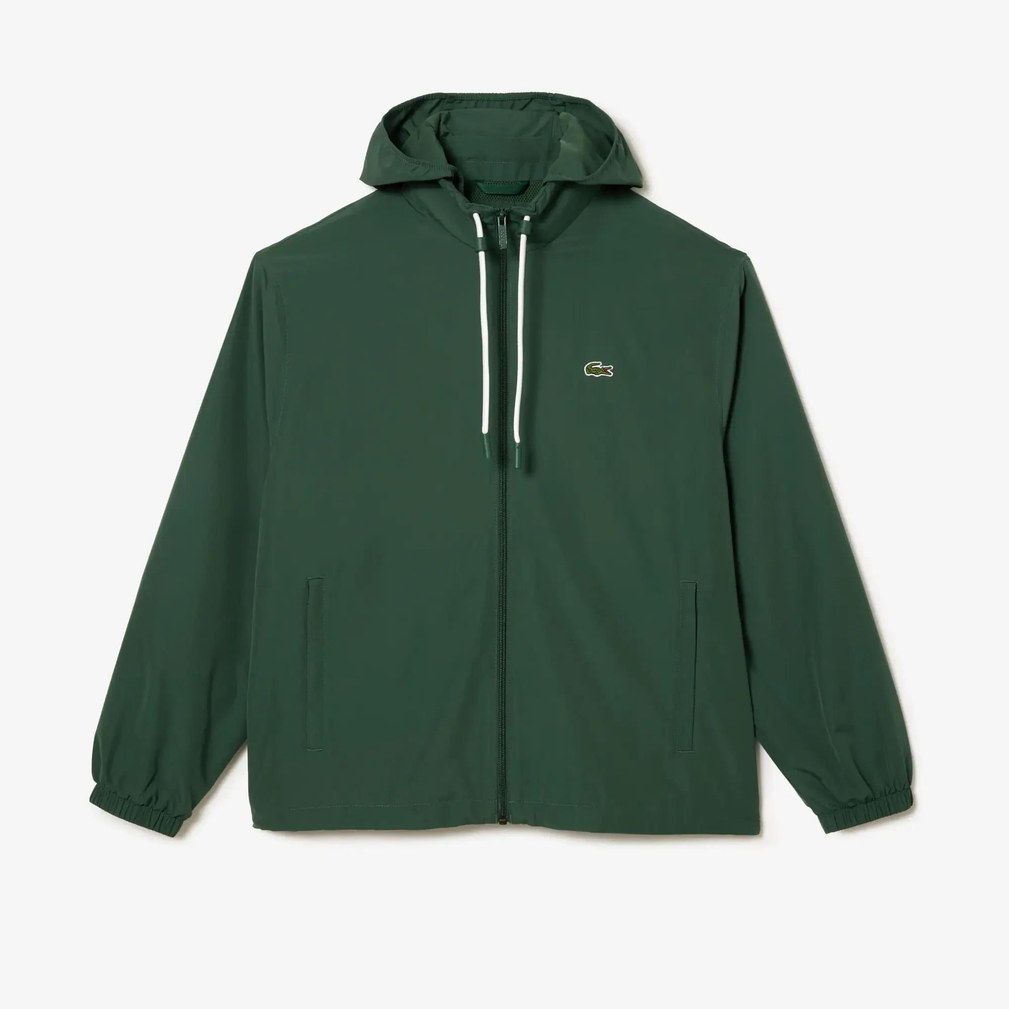 Lacoste Men's Detachable Hood Water-Resistant Jacket. 2 Lacoste Men's Detachable Hood Water-Resistant Jacket. 2