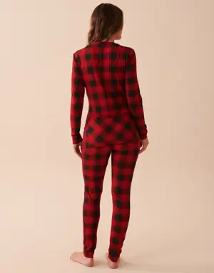 Buffalo Plaid Super Soft Jumpsuit