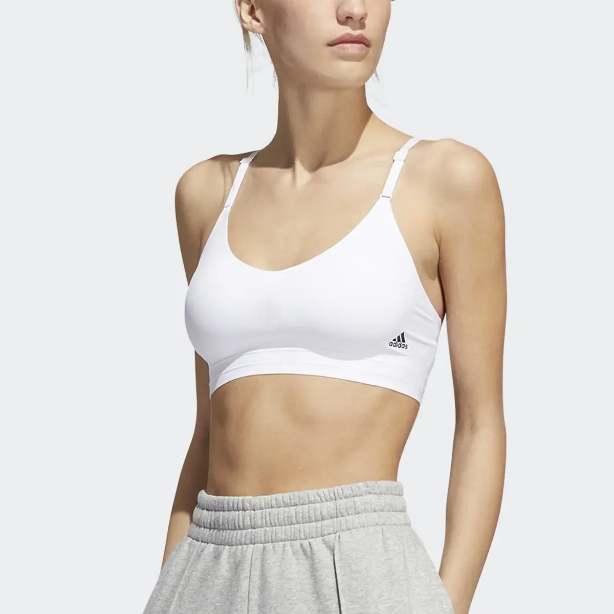 Adidas PureLounge Light-Support Strappy Bra. 1